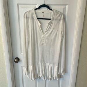 White Free People Tunic